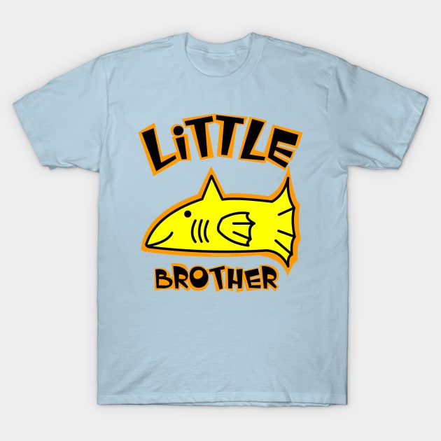 Little Brother Yellow Fish T-Shirt by Barthol Graphics